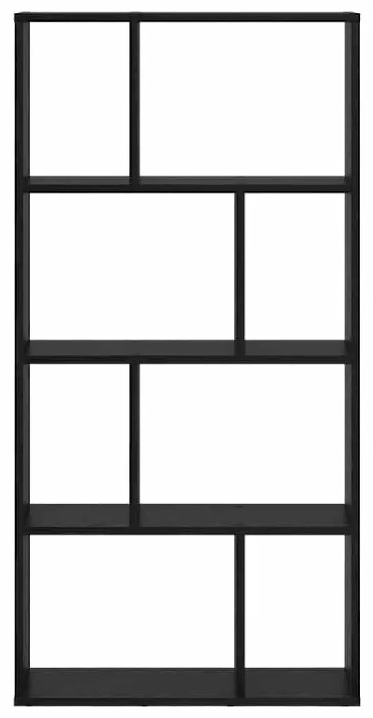 vidaXL Βιβλιοθήκη Μαύρη Οξυά 70 x 20 x 102.5 εκ Επεξεργασμένο ξύλο