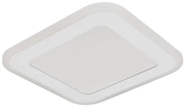 Πλαφονιέρα Φωτιστικό Οροφής LED 12W Λευκό 750Lm 23x23cm Lamela 48919-12Q Globo Lighting-48919-12Q-Λευκό 48919-12Q