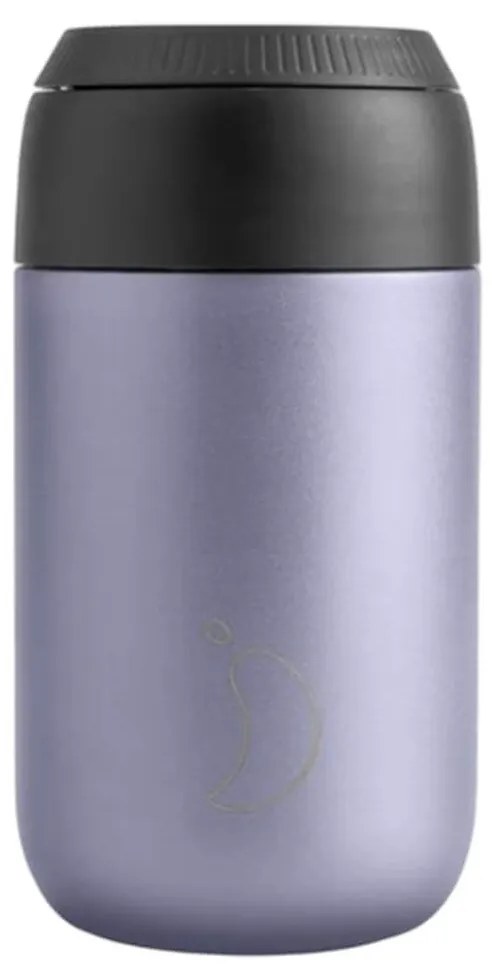 Ποτήρι Θερμός Series 2 Metallic Chilly's με χωρητικότητα 340ml και διατήρηση θερμοκρασίας 4h ζεστό - Lavender