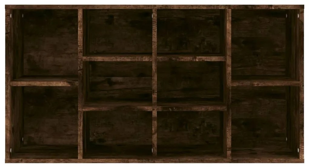 vidaXL Παπουτσοθήκη Καπνιστή Δρυς 103x30x54,5 εκ. Επεξεργασμένο Ξύλο