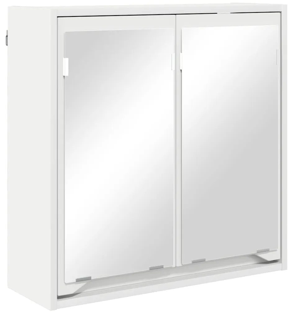 vidaXL Σετ Επίπλων Μπάνιου με συρτάρι 4 pcs Λευκό Επεξεργασμένο ξύλο