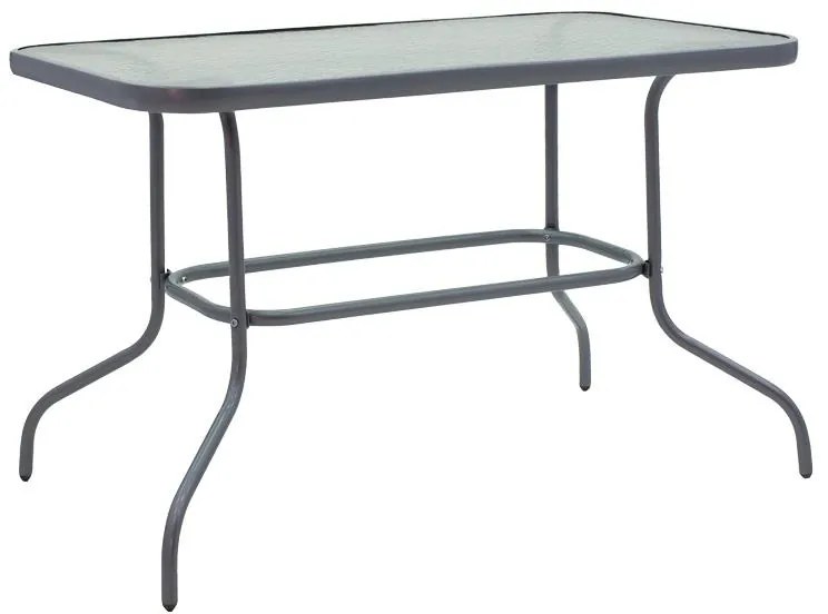 Σετ κήπου - Τραπεζαρία Valor - Lindaria σετ 5 τεμ. μέταλλο ανθρακί - γυαλί - pe rattan φυσικό 110x60x70 εκ. 110x60x70 εκ.