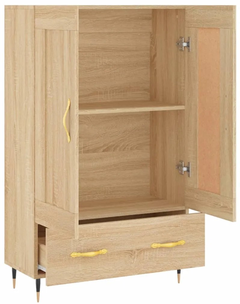 vidaXL Ντουλάπα Sonoma Δρυς 69,5 x 31 x 115 εκ. από Επεξεργασμένο Ξύλο