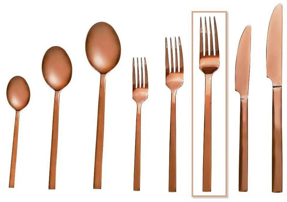 Πιρούνι Φαγητού CUR204K12 21.2cm Bronze Espiel Stainless Steel