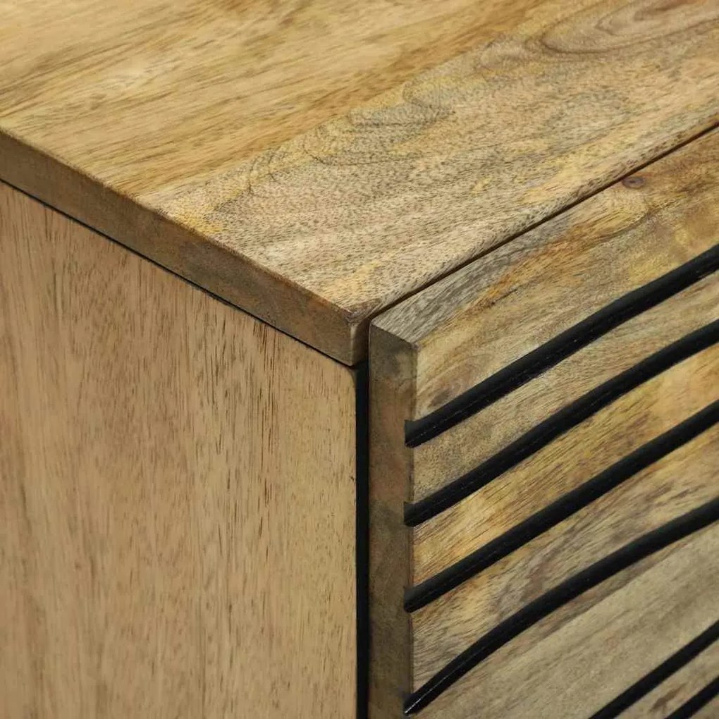 vidaXL Συρτάρι με συρτάρι Καφέ 40 x 33 x 75 εκ. Μασίφ ξύλο μάνγκο