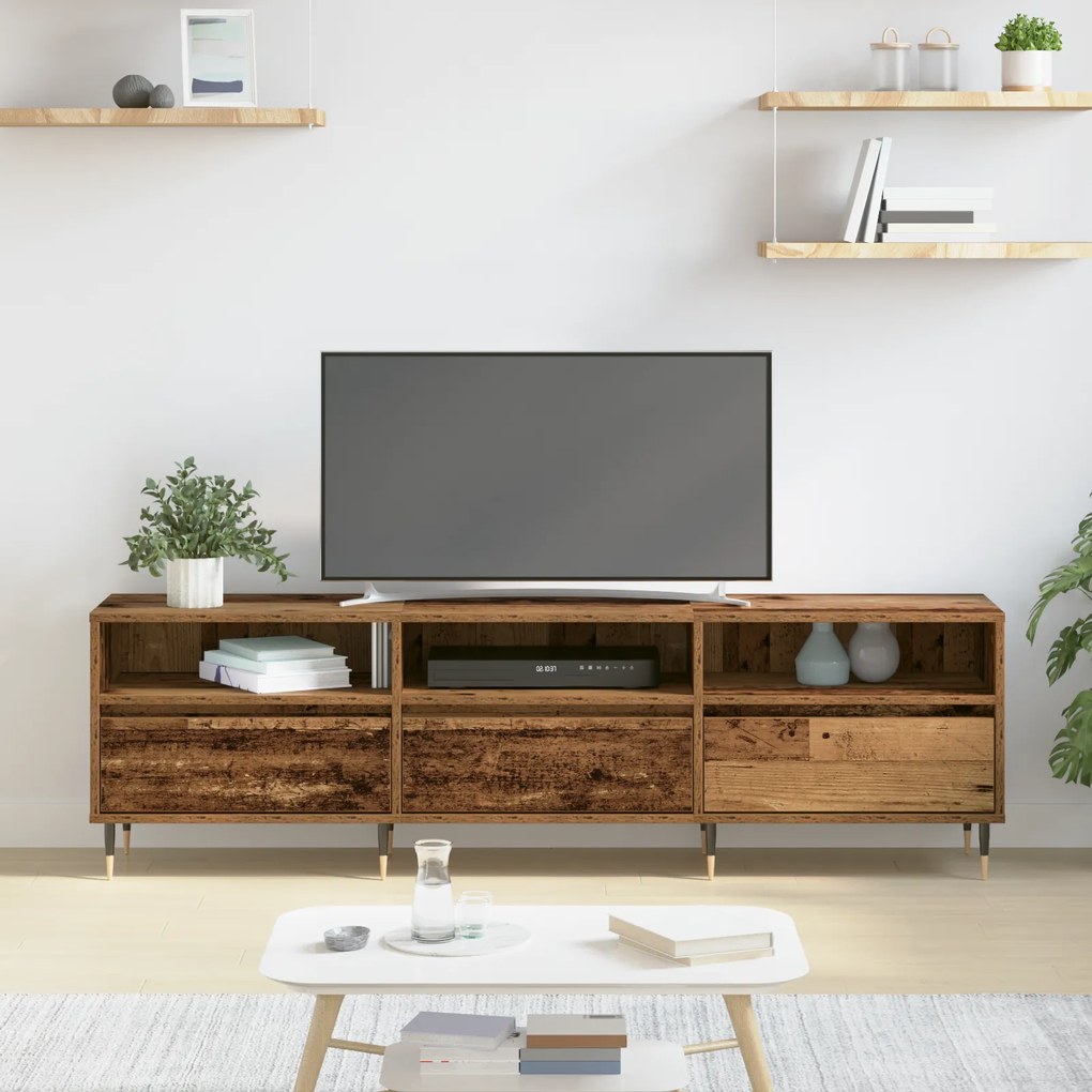 vidaXL TV Cabinet Ανακυκλωμένο Ξύλο 150x30x44.5 εκ