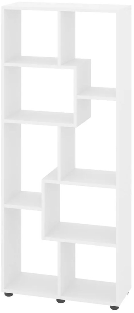 Βιβλιοθήκη POLKA-11A Λευκή 60x25x114