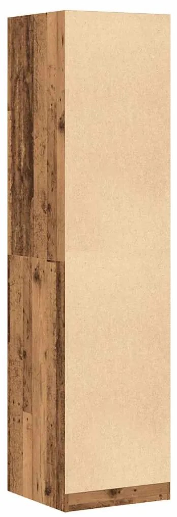 vidaXL Ντουλάπα Όψη Παλαιού Ξύλου 50x50x200 εκ. από Επεξεργασμένο Ξύλο