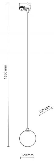 Κρεμαστό Φωτιστικό Ράγας G9 8W IP20 Tracer TK Lighting 4886 Λευκό