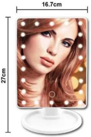 Περιστρεφόμενος καθρέπτης με LED φωτισμό Arrango AR47962