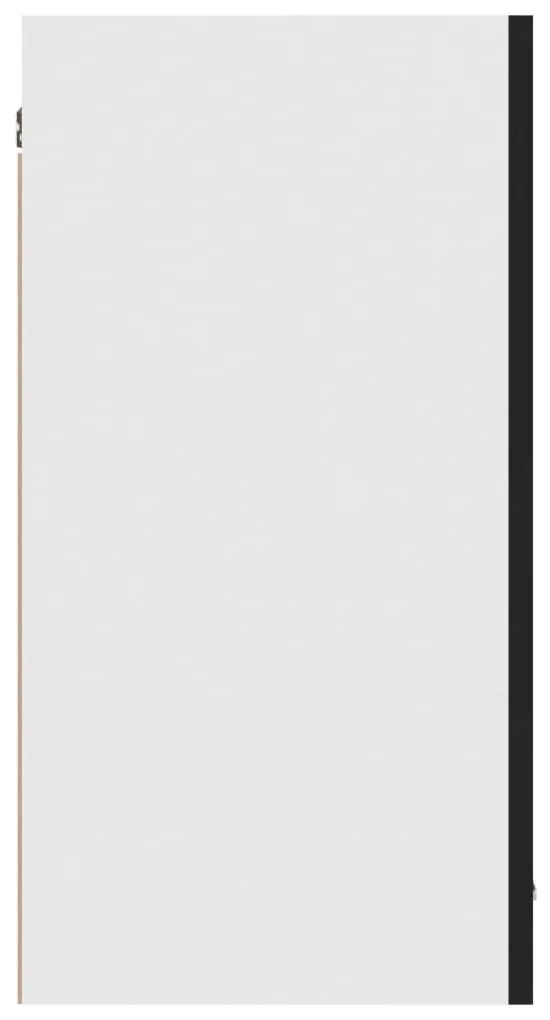 vidaXL Κρεμαστό Ντουλάπι &quot;Lyon&quot; Μαύρο 80x31x60 εκ. από Τεχνητό Ξύλο