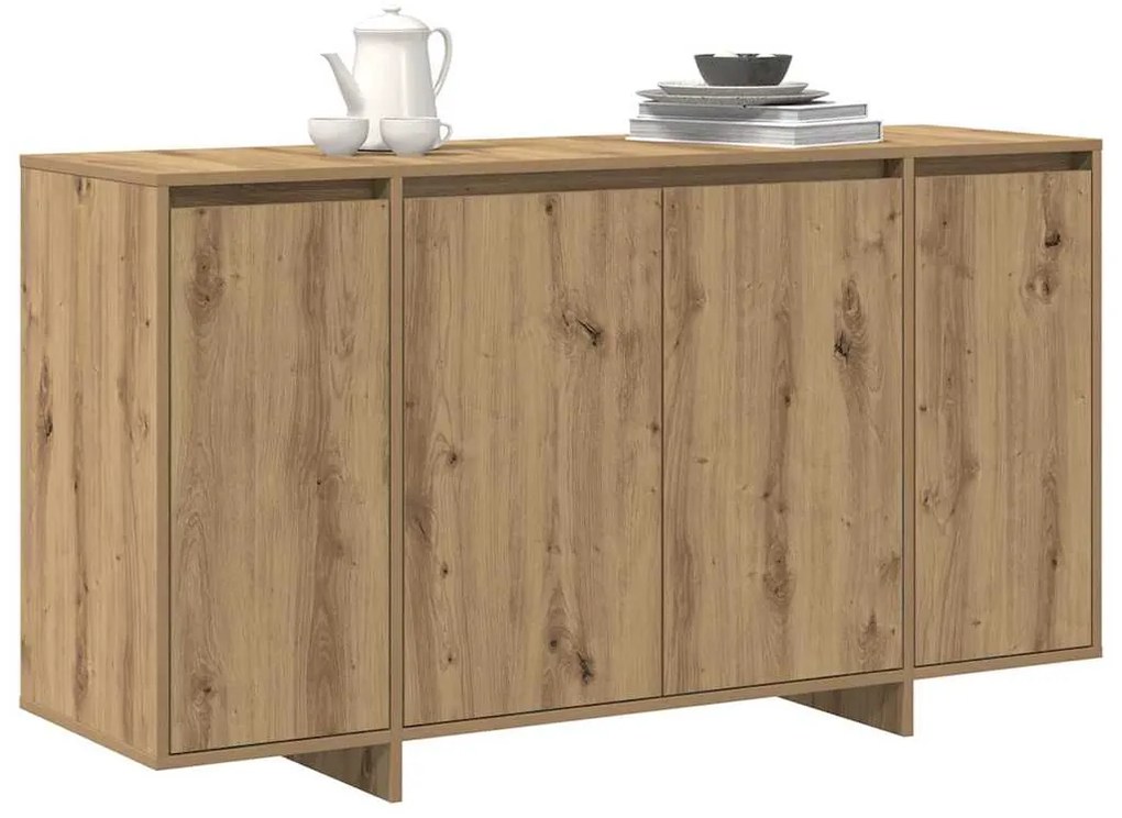 vidaXL Πλαϊνό γραφείο artisan δρυς 135 x 41 x 69 cm Επεξεργασμένο ξύλο