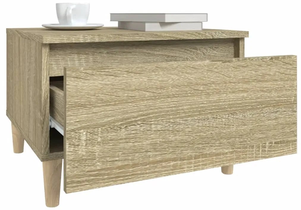 vidaXL Τραπεζάκια Σαλονιού 2 τεμ. Sonoma Δρυς 50x46x35 εκ. Επεξ. Ξύλο