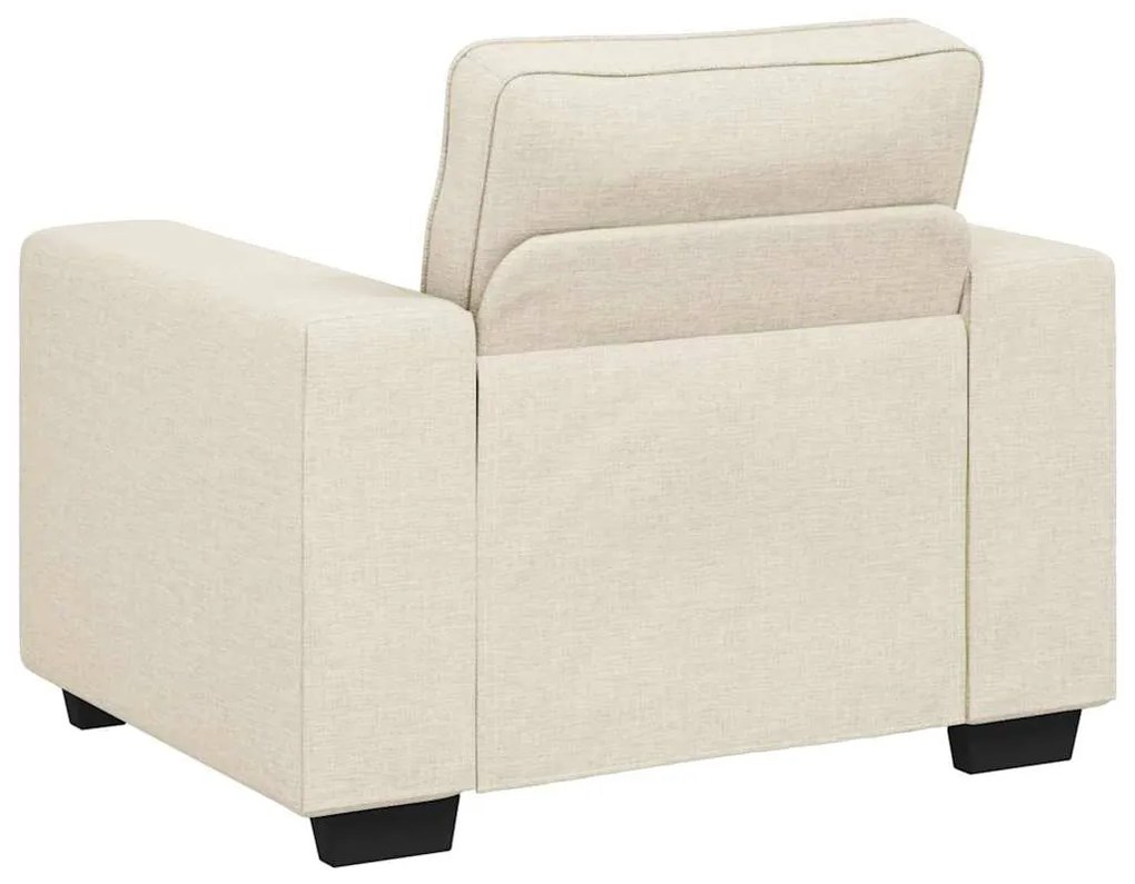 vidaXL Καναπές με μαξιλάρι με μαξιλάρι Μπεζ 100 x 77 x 82 εκ Λινό