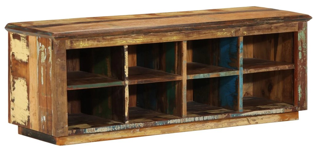 vidaXL Ράφι Παπουτσιών 110x35x40 cm Μασίφ Ξύλο Ανακυκλωμένο