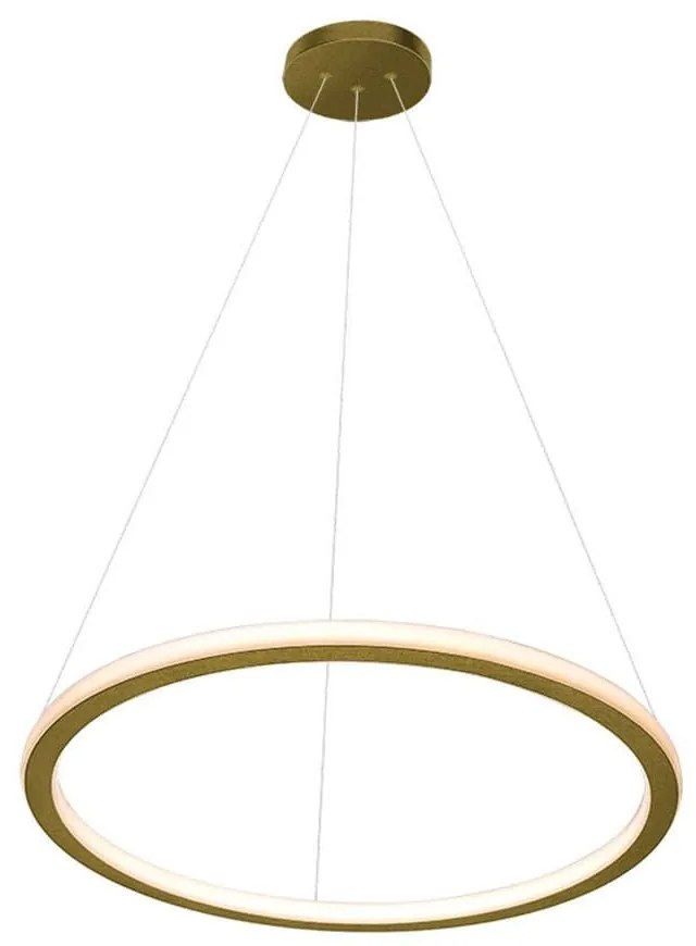 Φωτιστικό Οροφής Κρεμαστό 01381-04 46W LED 3000K 3680Lm D60cm Oxidized Gold Luma