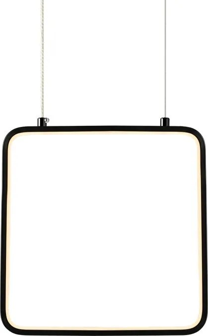 Φωτιστικό οροφής Frame LED square-Μαύρο-Μήκος: 22 εκ.