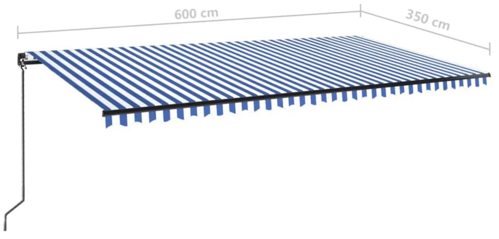 ΤΕΝΤΑ ΣΥΡΟΜΕΝΗ ΧΕΙΡΟΚΙΝΗΤΗ ΜΠΛΕ / ΛΕΥΚΟ 600X350 ΕΚ. 3069236