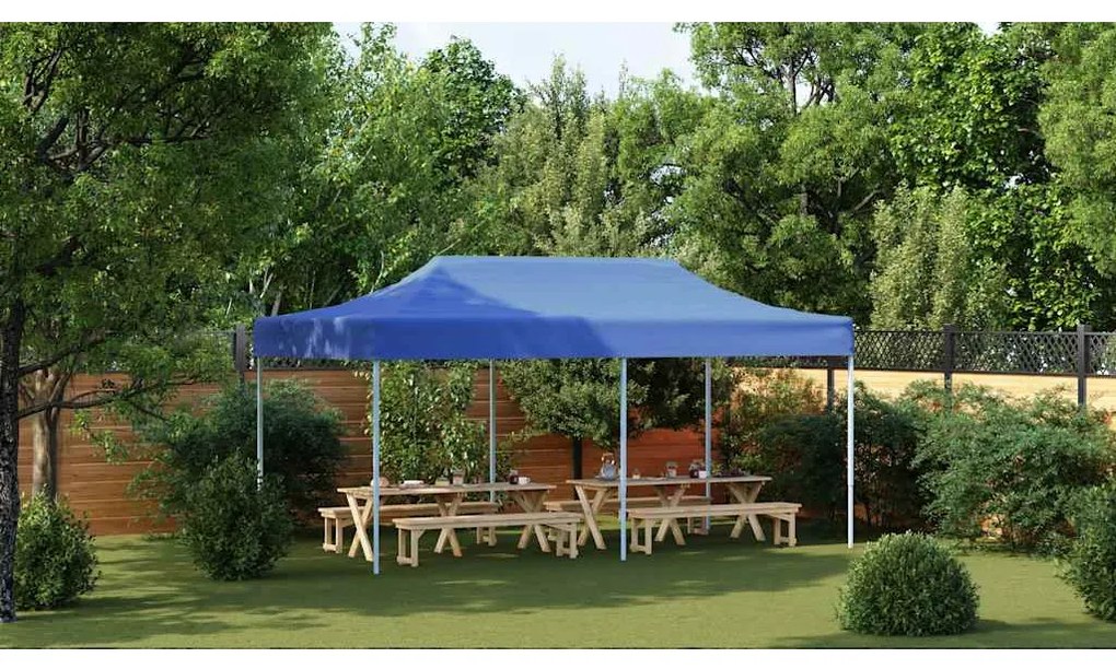 vidaXL Τέντα Εκδηλώσεων Πτυσσόμενη Pop-Up Μπλε 3 x 6 μ.