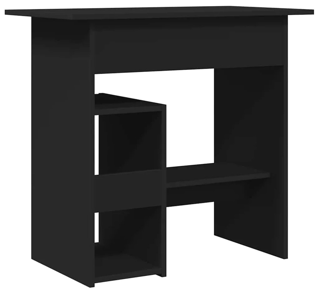 vidaXL Γραφείο Μαύρο 80 x 45 x 74 εκ. από Επεξ. Ξύλο