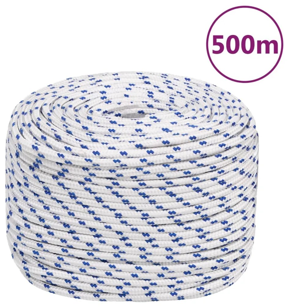 vidaXL Σχοινί Ναυτιλίας Λευκό 10 χιλ. 500 μ. από Πολυπροπυλένιο
