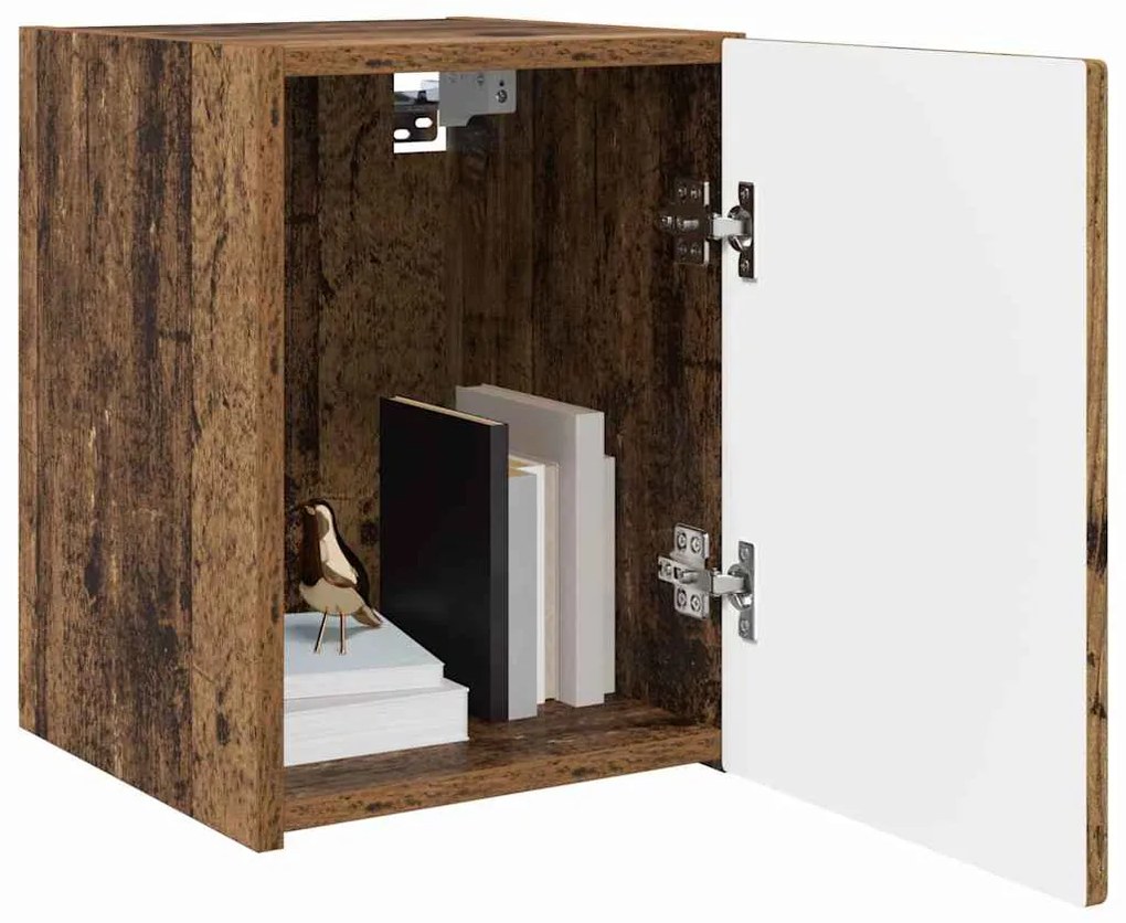 vidaXL Ντουλάπι Τηλεόρασης Τοίχου Παλιό Ξύλο 30 x 31 x 40 εκ.