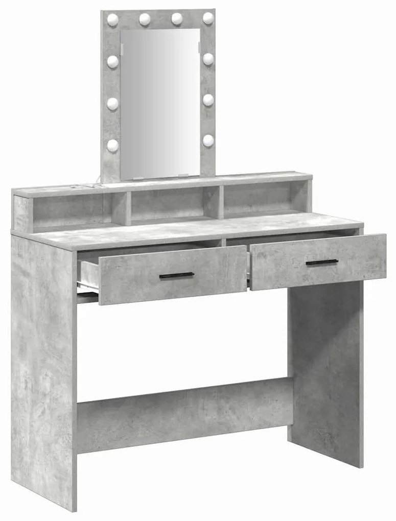 vidaXL Τραπέζι περιποίησης Γκρι 100 x 41 x 140 εκ. Επεξεργασμένο ξύλο