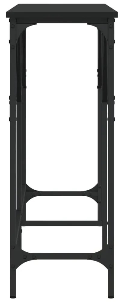 vidaXL Τραπέζι Κονσόλα Μαύρο 140 x 29 x 75 εκ. από Επεξεργασμένο Ξύλο
