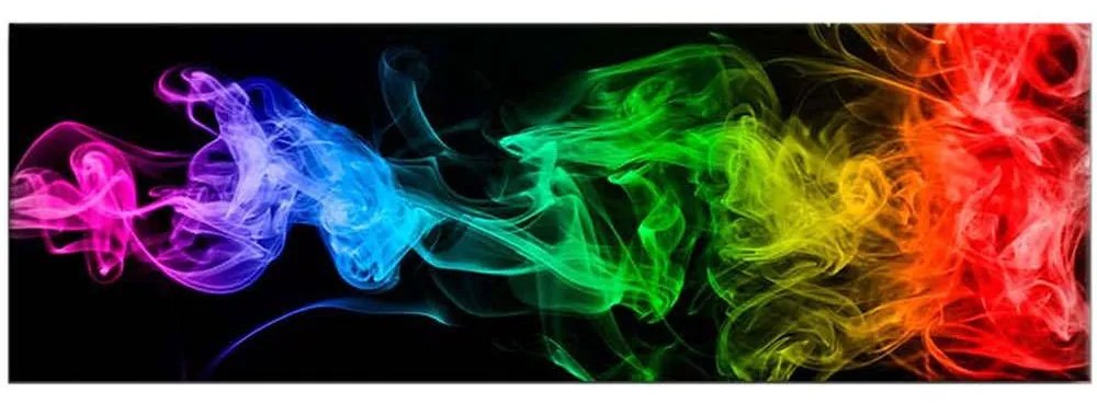 Πίνακας Καμβάς Με Φως Led 254LED3265 90x30cm Multi Wallity Οριζόντιοι Ξύλο, Καμβάς