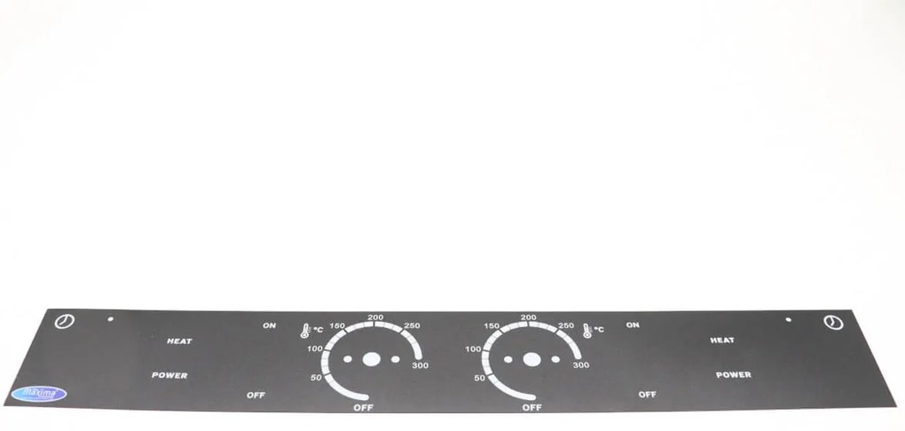 WAFFLE MAKER HEART DOUBLE - Control Panel Sticker