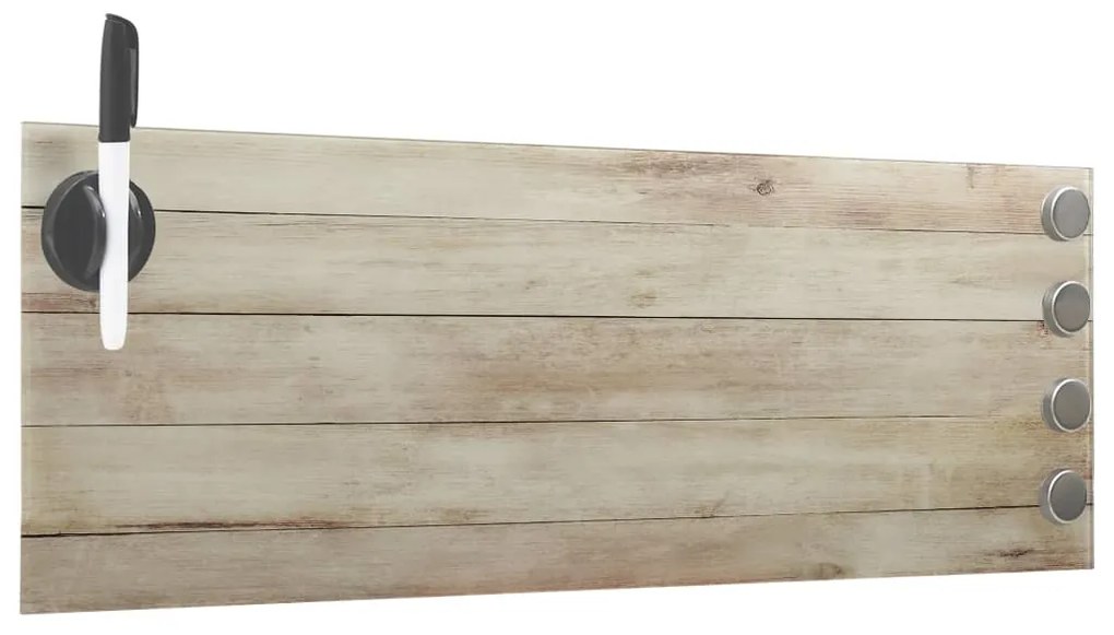 vidaXL Πίνακας Επιτοίχιος Μαγνητικός 60 x 20 εκ. Γυάλινος