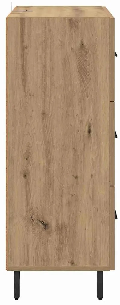 vidaXL Πλαϊνό γραφείο με συρτάρι Artisan Oak 69,5 x 34 x 90 εκ.