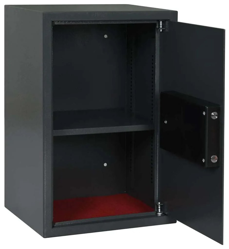 vidaXL Ψηφιακό Ασφαλές Σκούρο γκρι 40 x 35 x 60 εκ. Ατσάλι