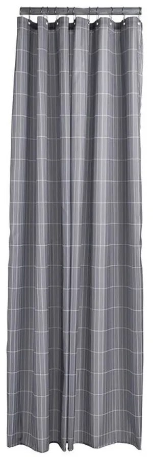 Κουρτίνα Μπάνιου Tiles 331839 Slate Grey Zone Denmark 180Πx200Υ Πολυέστερ