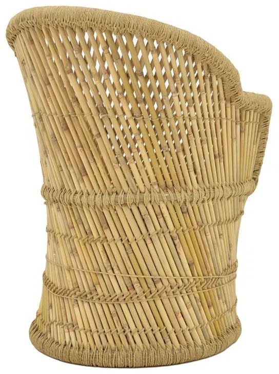 Πολυθρόνα Treza Inart φυσικό μπαμπού 66x48x89εκ 66x48x89 εκ.