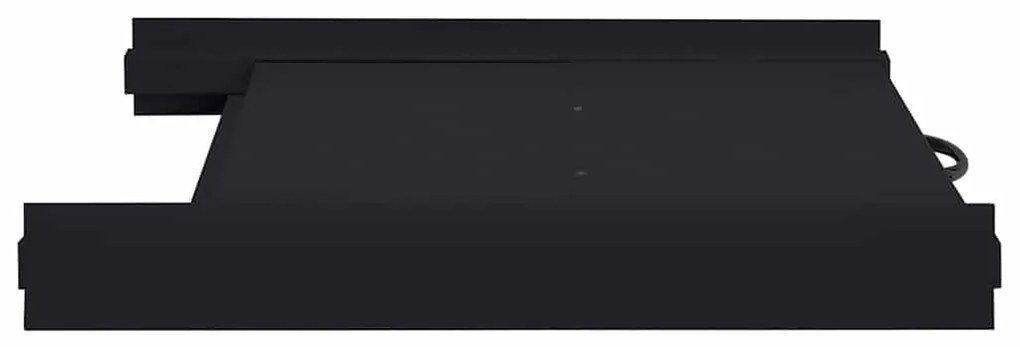 vidaXL Ράφι Ενδιάμεσης Τοποθέτησης Πλυντηρίου Ρούχων Μαύρο