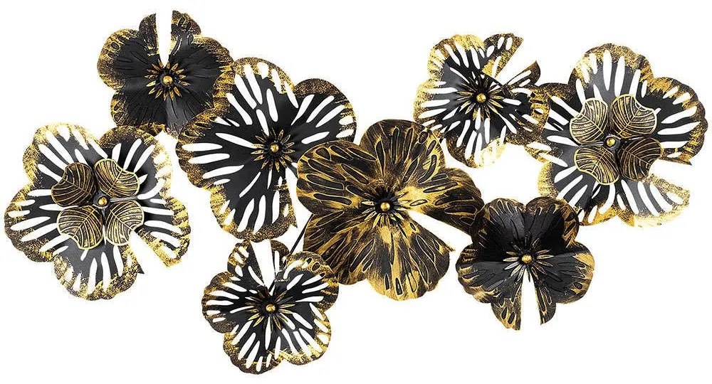 Διακοσμητικό Τοίχου Shouguang 891TNL1918 104x70x10cm Black-Gold Wallity Metal