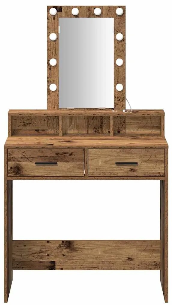 vidaXL Τραπέζι περιποίησης Καφέ 79 x 41 x 140 εκ. Επεξεργασμένο ξύλο