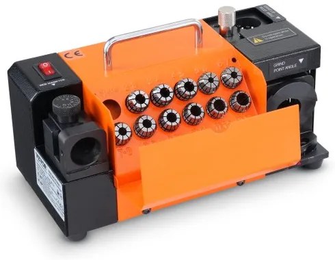 VEVOR Drill Bits Sharpener, MR-13A Bits Grinder Sharpener 3-13mm, 95° to 135° Point Angle Adjustable Drill Bit Re-Sharpener, Portable Sharpening Machine with 11 Collets, CBN &amp; SDC Wheel