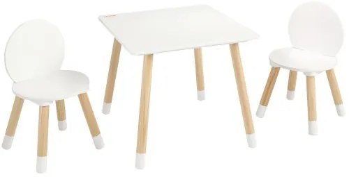 VEVOR Kids Table and 2 Chairs Set, Toddler Table and Chair Set, Children Multi-Activity Table for Art, Craft, Reading, Learning