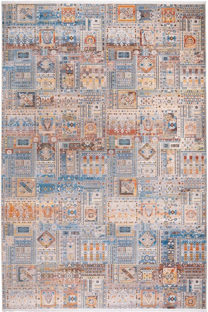 Χαλί Naf Naf Leonardo 0708A Beige-Grey Βιοκαρπέτ 200X285cm