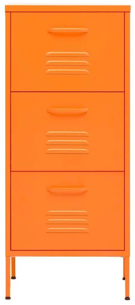 vidaXL Ντουλάπι Αποθήκευσης Πορτοκαλί 42,5 x 35 x 101,5 εκ. από Ατσάλι