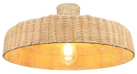 Κρεμαστό Φωτιστικό Οροφής E27 Rattan Φυσικό 124-01344-04 Luma Lighting 124-01344-04 Μπεζ