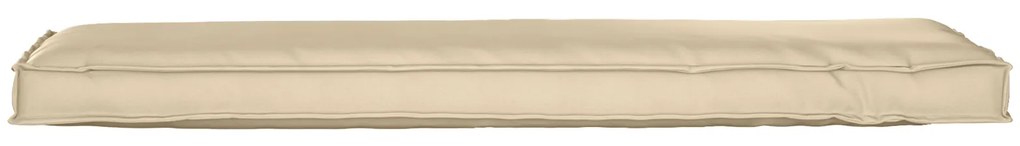 vidaXL Μαξιλάρι για Παγκάκι Μπεζ 140 x 40 x 8 cm από Ύφασμα Oxford