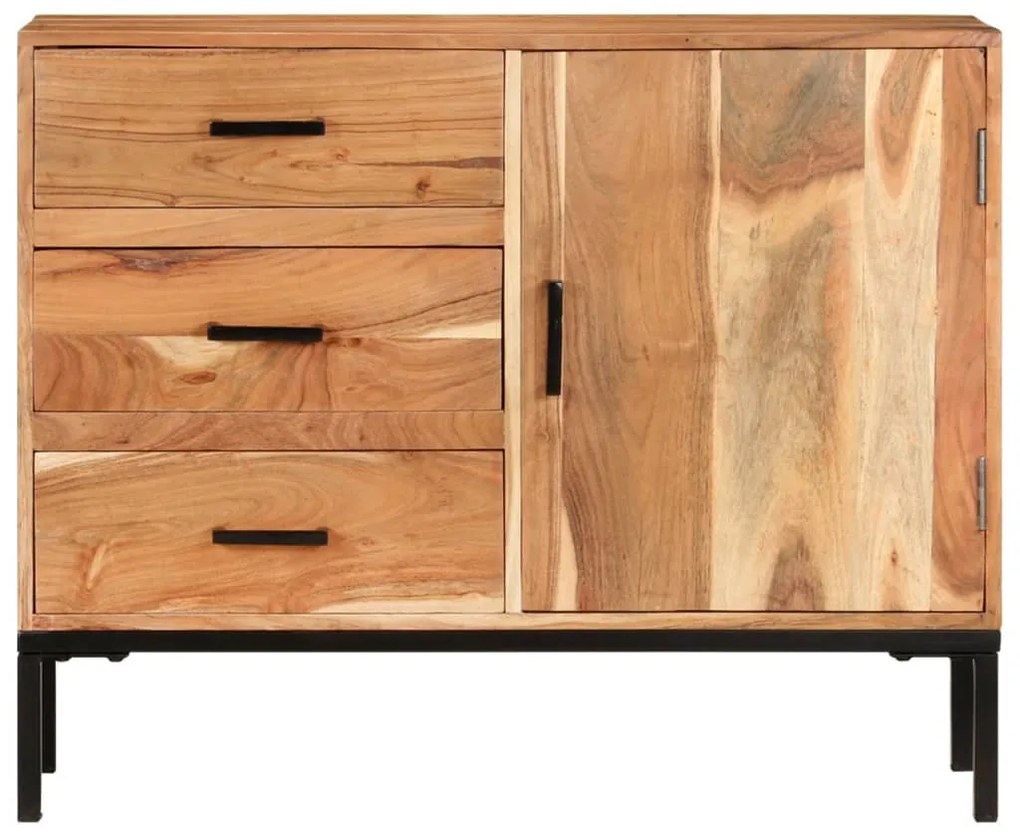 vidaXL Ντουλάπι με Συρτάρια 88 x 30 x 73 εκ. από Μασίφ Ξύλο Ακακίας