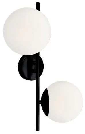 Απλίκα Φωτιστικό Τοίχου Λευκό-Μαύρο Floris 4260200 Viokef-4260200-Μαύρο-Λευκό 4260200
