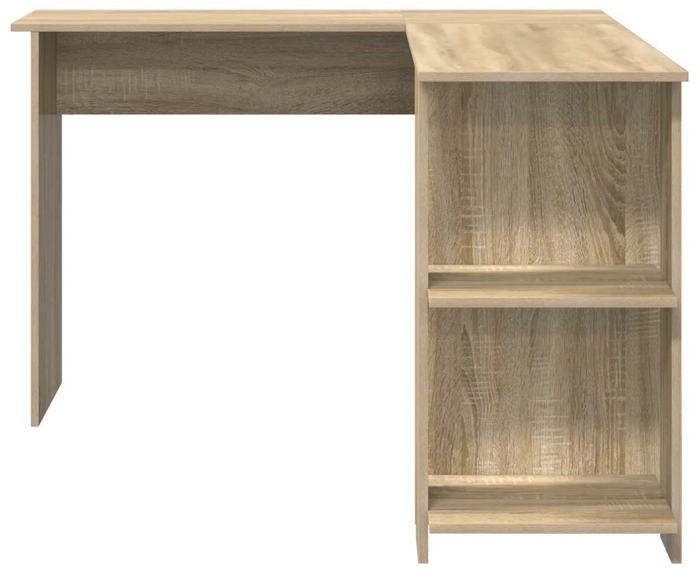 vidaXL Γωνιακό Γραφείο με Αποθήκευση Sonoma Oak 140x113,5x75cm