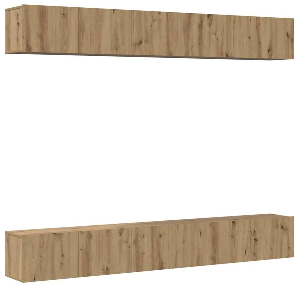 vidaXL Σετ επίπλου τηλεόρασης 6 pcs artisan δρυς 60 x 30 x 35 εκ