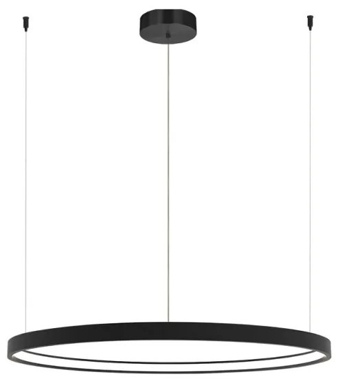 Κρεμαστό Φωτιστικό Οροφής 90cm LED 45W IP20 3000K Circle Zambelis 23035 Μαύρο