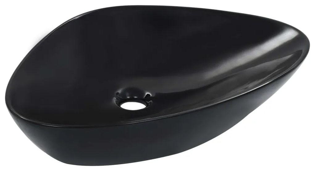 vidaXL Νιπτήρας Μαύρος 58,5 x 39 x 14 εκ. Κεραμικός